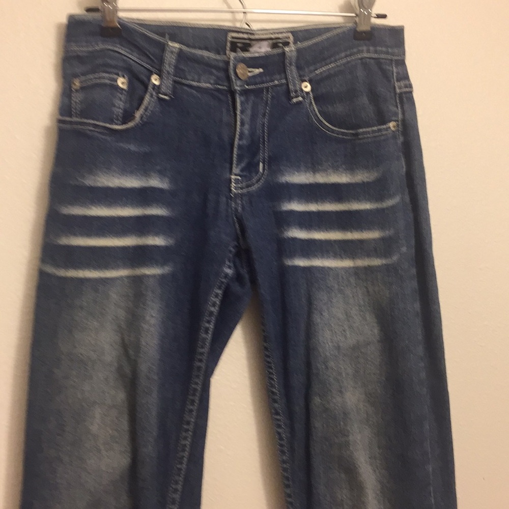 Rave R 4 R distressed blue jean sz 0 - Picture 5 of 8